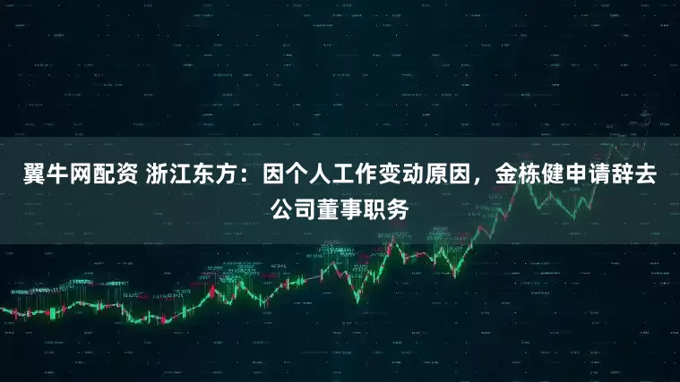 翼牛网配资 浙江东方：因个人工作变动原因，金栋健申请辞去公司董事职务