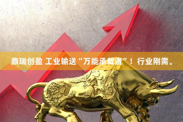 鼎瑞创盈 工业输送“万能承载者”！行业刚需。